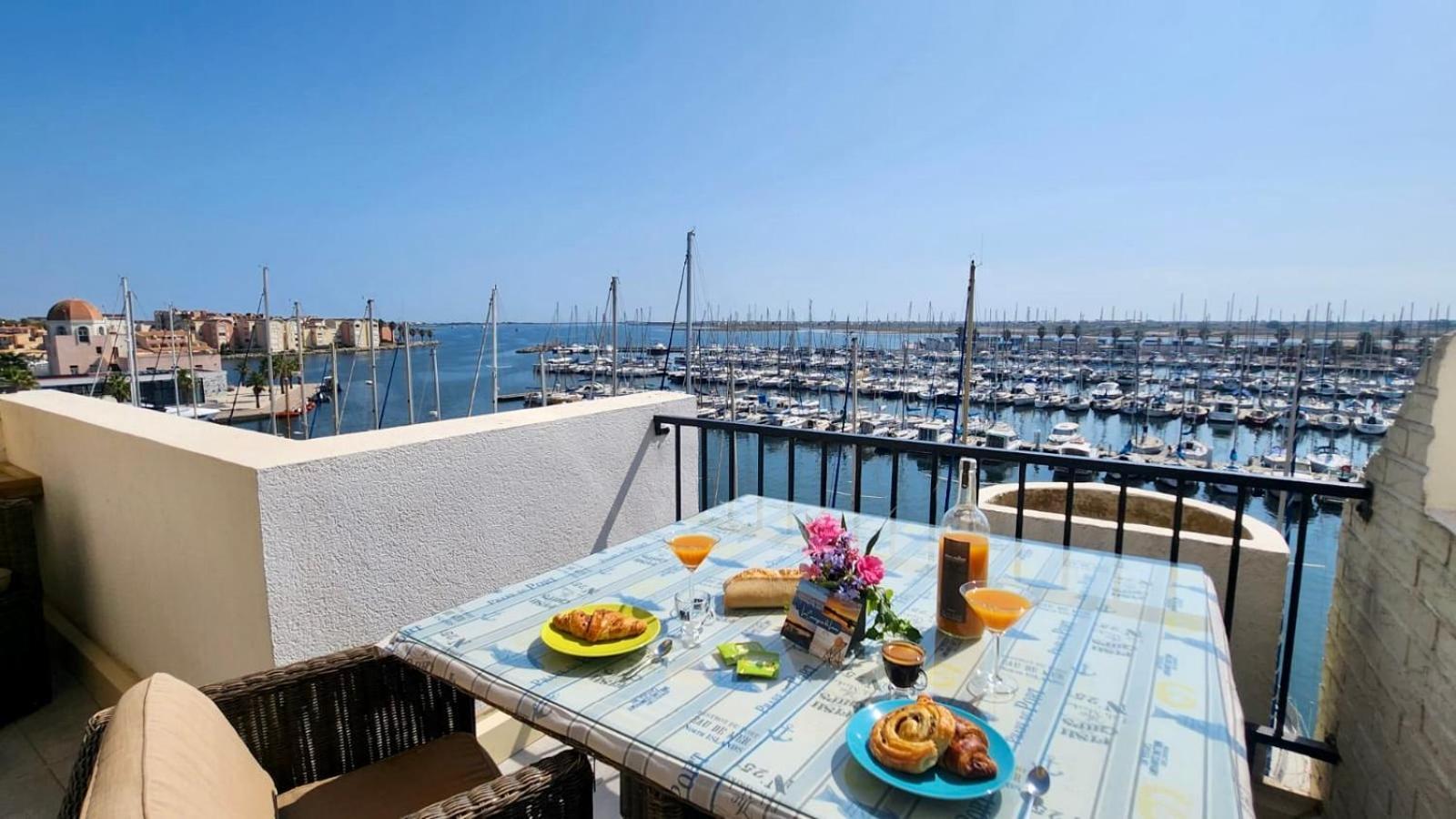 L'Eden - Vue Magnifique Sur Le Port, Les Chalets & La Mer - Gruissan Eksteriør bilde